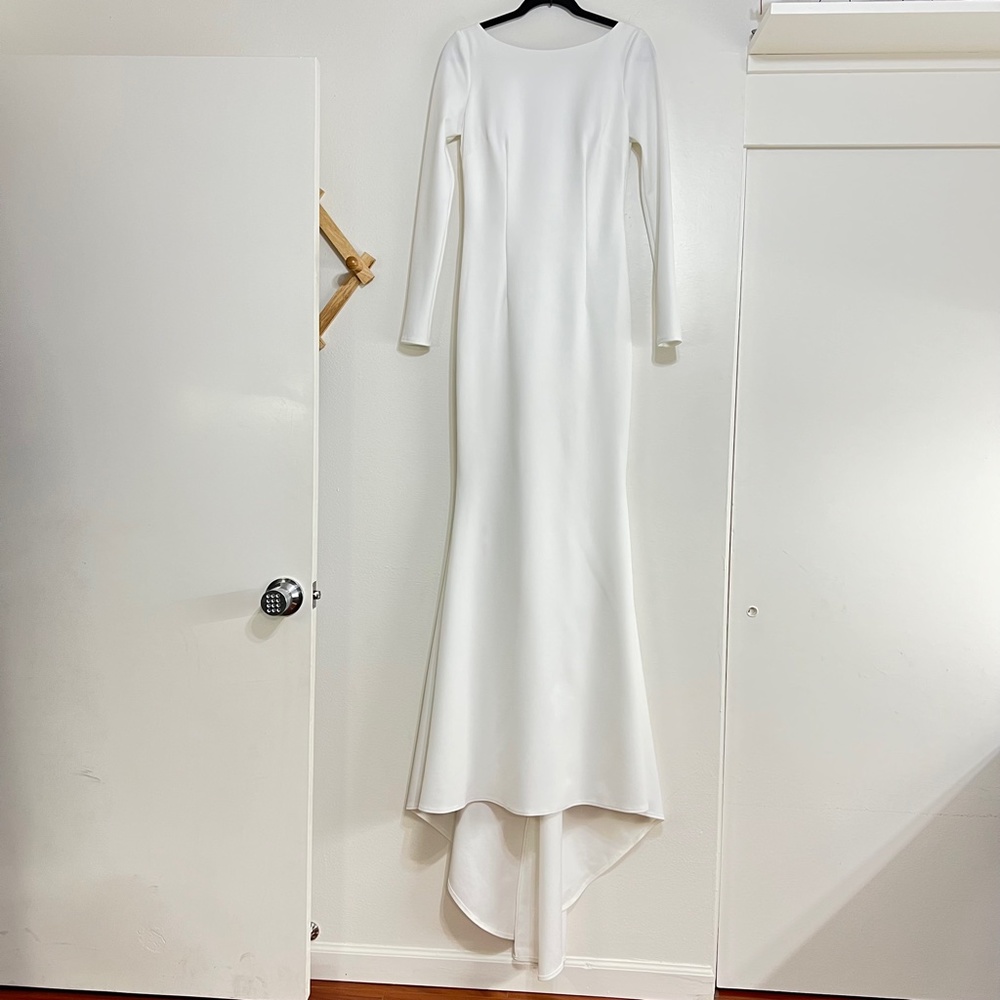 Noel and Jean by Katie May Wasson Draped Back Gown - Picture 6 of 12